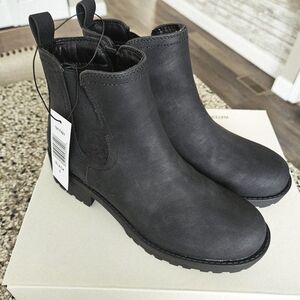 Buffalo Charcoal Black Ankle Boots